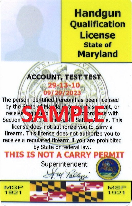 Maryland Handgun Qualification License (HQL)